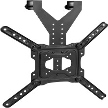 TV Hanger Bracket Black Steel24-55inch Height Adjustable