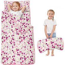 Floral Print Toddler Nap Mat with Carry Bag