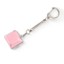 Light up Keyboard Fidget Toy - Fidget Keyboard Keychain Keyboard Clicker Fidget Toy Stress Relief Keyboard Fidget Clicker(Pink)