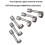 Hex wrench socket Fuel Injection Pipe Socket Wrench for Car Repair 5