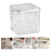 Transparent badrumssoptunna med trycklock 5