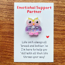Pocket Hug Owl Heartfelt Gift – Vibrant Colors, Thoughtful Present for Valentine's Day or Long-Distance Loved Ones