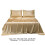 Ensemble de draps d'hôtel en satin mat doux, taille double, avec 2 pièces 3