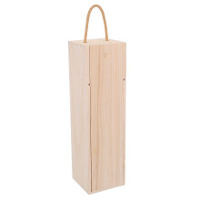 Coffret à vin en bois kaki avec poignée, porte-bouteille individuel pour le stockage du vin et les occasions spéciales