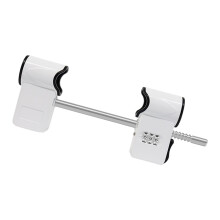 26 cm metalen dubbeldeurslot, eenvoudig in te stellen combinatiesysteem, stabiele beveiliging, slot voor openslaande deuren, geen gereedschap nodig