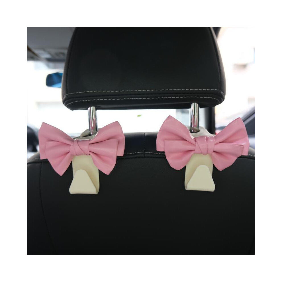 Bowknot Design Car Seat Back Hook (1 Pair), Multifunctional Seat Back Hook, Car Interior Accessories For Car Stowing & Tidying, Car Seat Organizer 9422877396993