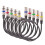 Mikrofonní kabel XLR samec-samice, 3pinový, 5 ks 1