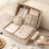 Ensemble de 7 cubes de rangement en maille beige 5