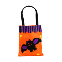 Geantă tote nețesută de Halloween cu design de dovleac, 1 bucată