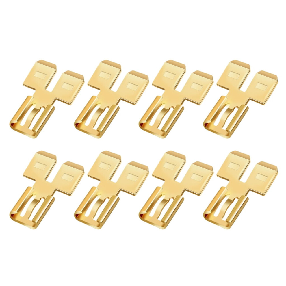 8Pcs Quick Disconnect Electrical Wire Spades Terminals Adapter Wire Spades Connectors Noninsulated Spades Connectors 9422877398263