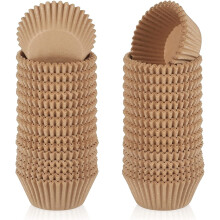 300 Count Mini Cupcake Liners Natural Muffin Liners Greaseproof No Smell Small Cupcake Wrappers Baking Cups