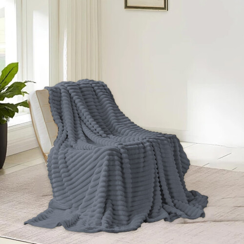 Raschel Blanket Soft Thick Double Layer 70x100 Inch