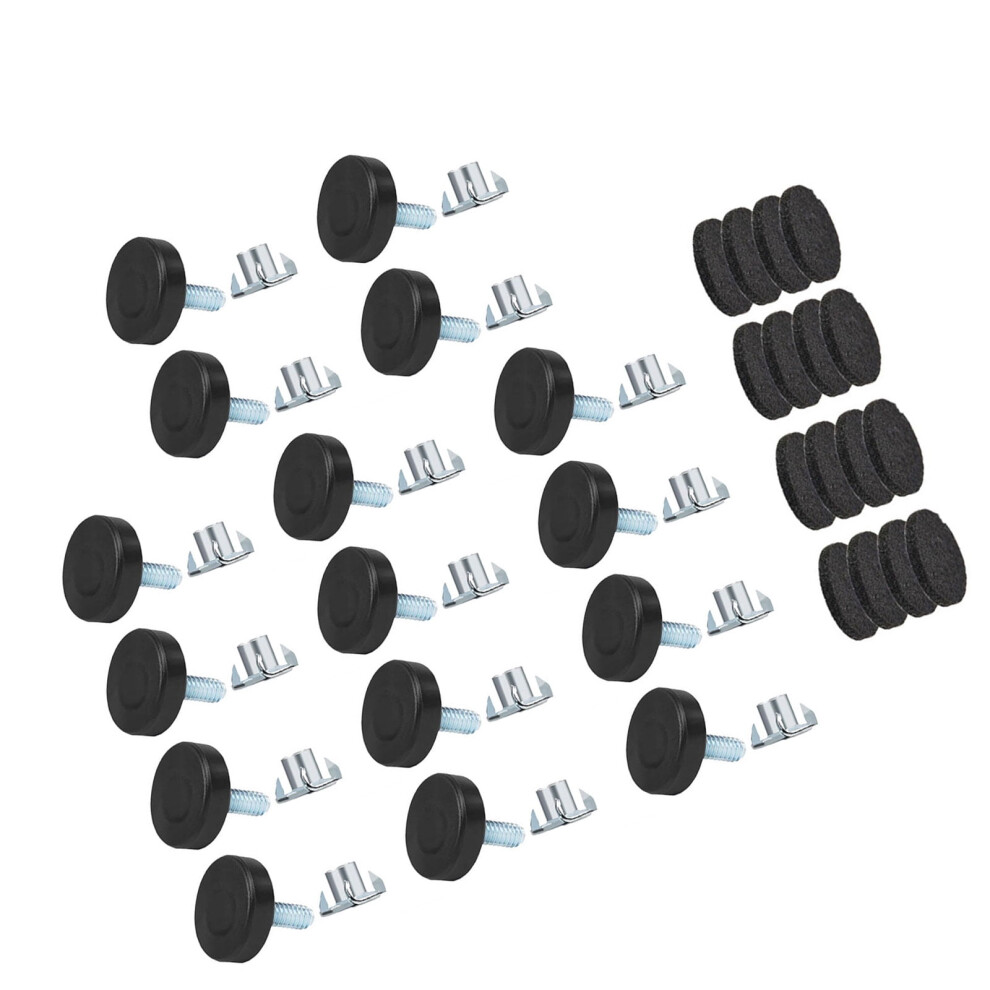 Set Of 16 Sturdy Metal Height Adjusting Furnitures Feet Leveling Screws For Chairs Tables Cabinets Easy Installation 9027700040823