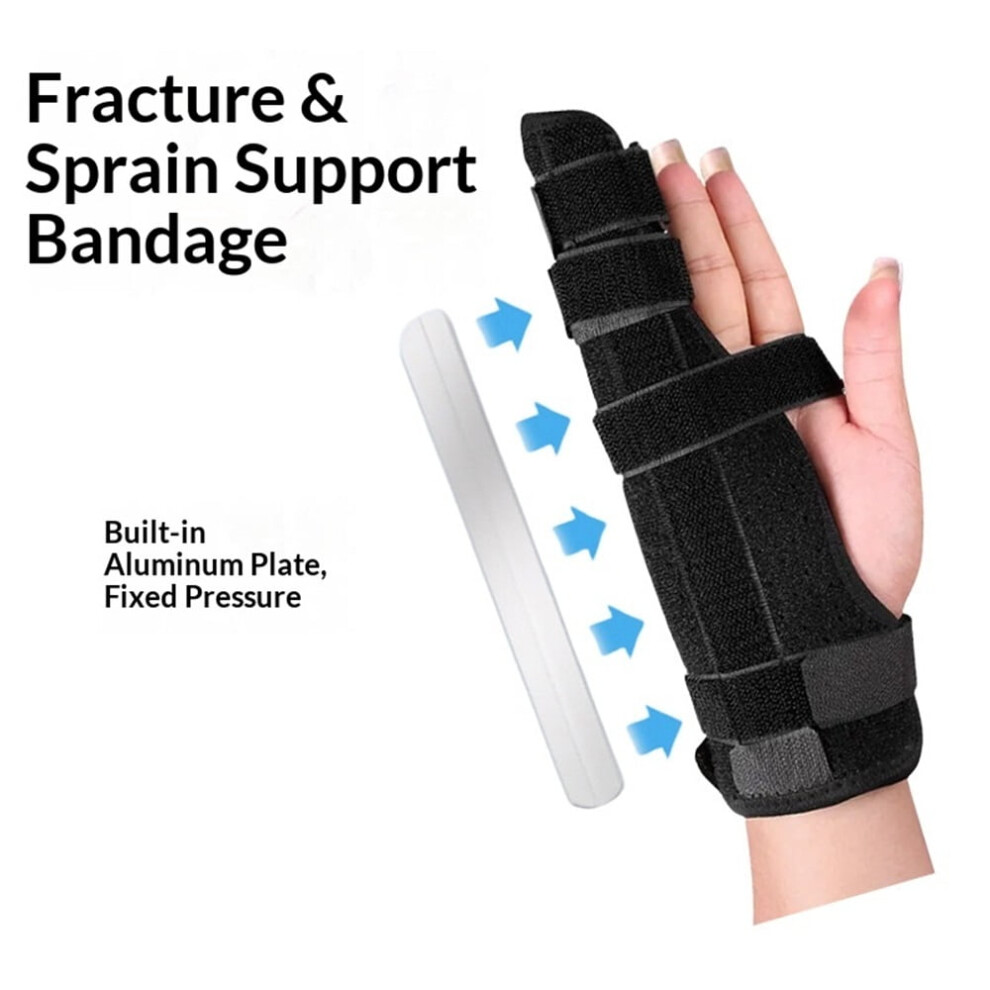 Metacarpal Finger Splint for Boxer Fractures â Pinky/ Ring Finger Immobilizer, Ulnar Gutter Support, Right Hand L, Compatible with Standard Hand