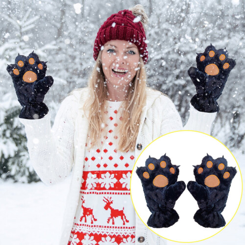 Γάντια Cat Paw, Χειμερινά Λούτρινα Γάντια Paw Keep Warm, Γάντια για Κοστούμια Cosplay για 1