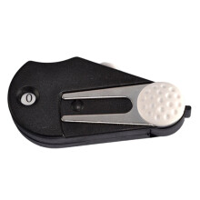 Golf divot reparatietool met borstel en vork 5-in-1