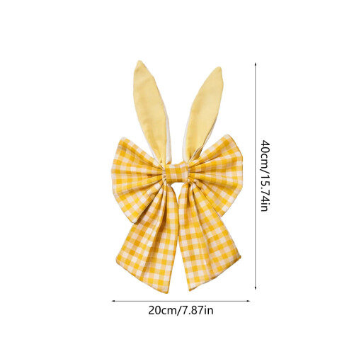 Easter Bunny Ear Bow Pendant Christmas Decoration 2