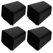 OULII 4Pcs Plastic Storage Baskets Black Hanging Cup Holders for Kitchen Organization