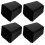 OULII 4Pcs Plastic Storage Baskets Black Hanging Cup Holders for Kitchen Organization 1
