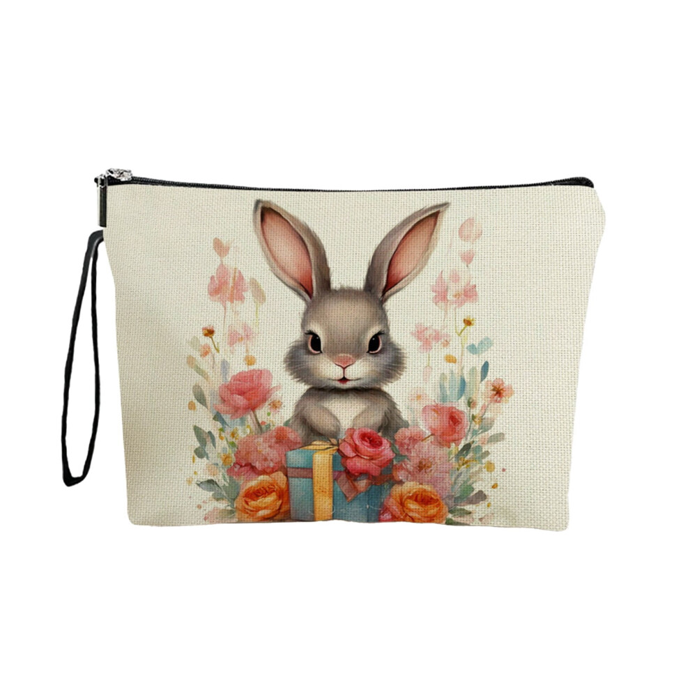 Easter Printed Travel Cosmetic Bagï¼Lightweight Storage Pouch for Toiletries and Small Accessory Organization