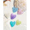 Glitter hart koelkastmagneten (12 stuks) 2