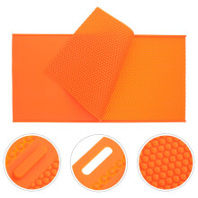 Wabenförmige Bienenwachsform, Silikon, Orange, 1 Stück