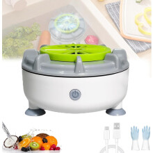 Seattleget Portable Fruit & Vegetable Washer – Waterproof, Suction Cup, Plug-in, Compatible with All Sinks