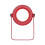 Retro USB-oplaadbare lantaarn, rood, met 3 dimstanden. 1