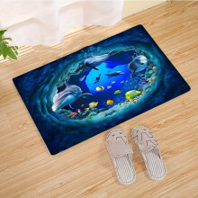 3D vizuális bejárati lábtörlő csúszásgátló, vízálló, 60x90cm
