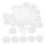 Earring Safety Backs Transparent Plastic Disc 50pcs 5