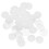 Earring Safety Backs Transparent Plastic Disc 50pcs 7