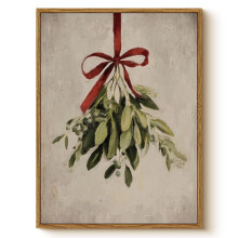Vintage-Weihnachts-Wandbild, rustikal, 11,8 x 15,7 Zoll