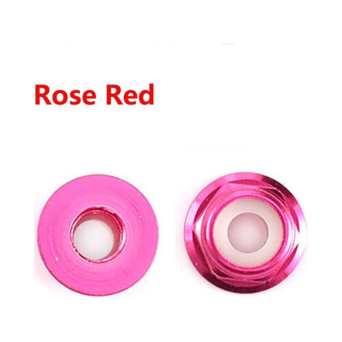 Aluminum Alloy Hex Flange Lock Nuts M2–M6 4 pcs 1