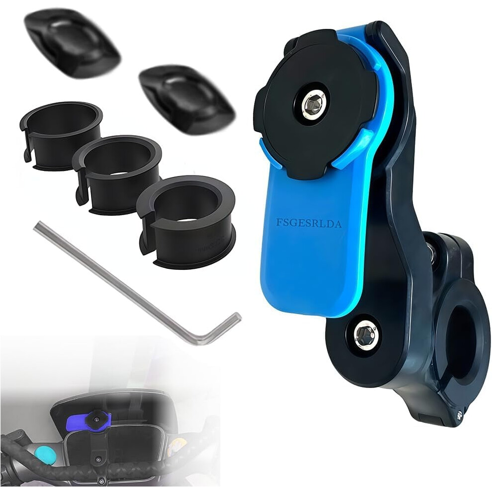 Motorcycle Phone Mount For Handlebars Â 360 Rotating Bike Phone Holder, Compatible With Smartphones, Red 9399596129884