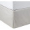 Lightweight Pleated Bed Skirt, Queen, Light Grey, Solid 1