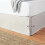 Lightweight Pleated Bed Skirt, Full, Light Grey, Solid 5