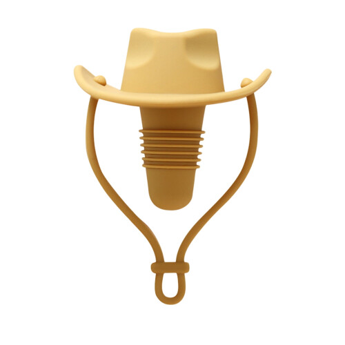 Καπέλο Cowboy Σιλικόνης Αεροστεγές Πώμα Κρασιού 1 τεμ. 1