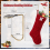 Pet Christmas Stocking Letter S Monogram Large Knit Bone 3