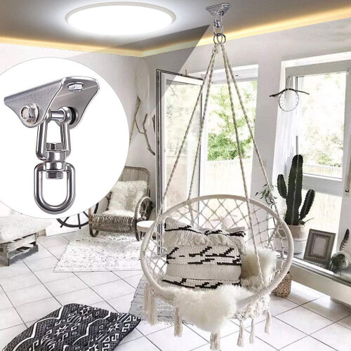 Sensory Swing Hanger with 360 Rotatable Swivel Hook and 2