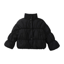 Toddler Jacket,Coat Toddler Girls Winter Thicken Windproof Zipper Jacket Warm Outwear,Quilted Jacket,Black,4-5 Years