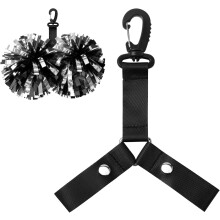 Pom Pom Holder Hanger with Snap Button for Backpack Cheerleader Team Tags Cheer Bag Strap Accessories Cheerleading Essentials