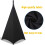 Speaker Stand Cover Stretchable Tripod Stand Scrim (Black Three Side) 2