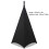 Speaker Stand Cover Stretchable Tripod Stand Scrim (Black Three Side) 3