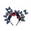 Tiara étnica com borboleta e flor, design 3D 1