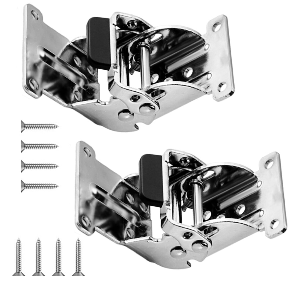 2Pieces Multipurpose Foldable Hinges Latches Home Accessory For Table Legs And Cabinet Door Iron Concealed Hinges 9399596610283