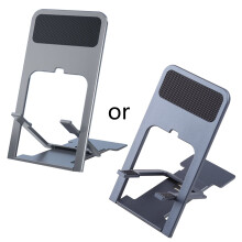 Foldable Phone Stand 4-Angle Height Adjustable Desktop Holder for 4.5-15" Phone/Tablets
