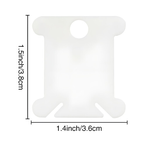 ACDANC Stickgarnspulen, weiß, 120 Stück 2