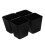 OULII 4Pcs Plastic Storage Baskets Black Hanging Cup Holders for Kitchen Organization 6