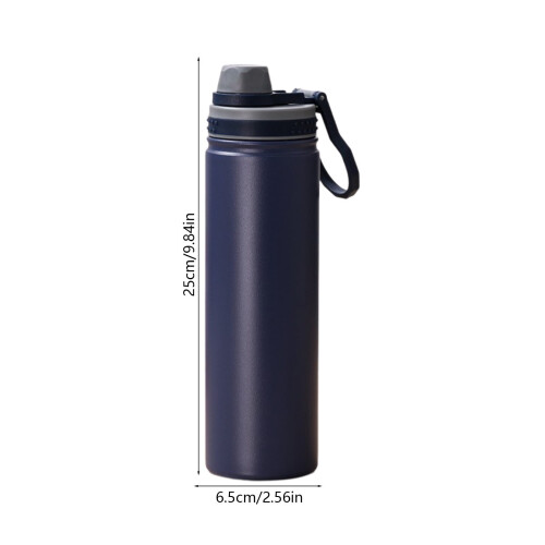 Μπουκάλι νερού 750ml από ανοξείδωτο ατσάλι με μόνωση, θερμική κλειδαριά 5 στρώσεων, 2