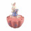 Ceramic Rabbit Cookie Jar Cute Bunny Animal Figurine Candy Container for Easter Kitchen Decor 9.3 in 2